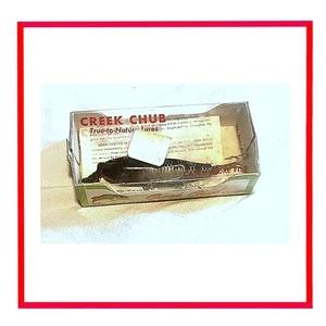 Vintage🐟60er Jahre Bachdöbel Angelköder Nr. 1802Pb📦Box Insert Red Head Made USA Bait - Bild 1 von 24