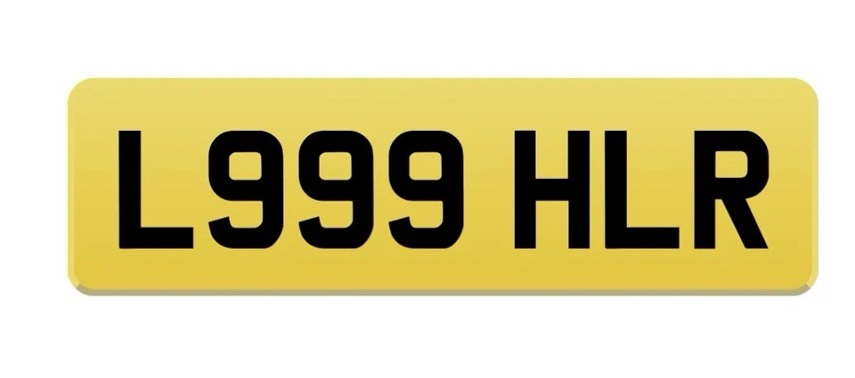 L999 HLR Private Registration Plate - Image 1 of 1