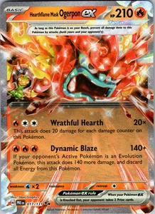 Hearthflame Mask Ogerpon ex 017/131 SV: Prismatic Evolutions Double Rare - NM - Picture 1 of 2