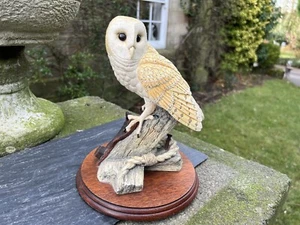 Border Fine Arts Barn Owl Figurine ‘On the lookout’ BO276 1997 by David Walton - Picture 1 of 15