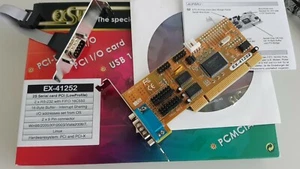EXSYS EX-41252 PCI Karte 2x seriell RS232 Low Profile *NEW* - Bild 1 von 1