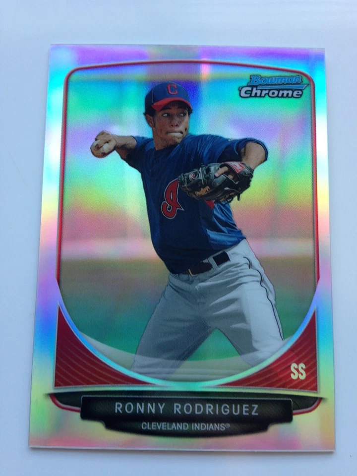 2013 Bowman Chrome Mini Refractor Ronny Rodriguez Indians RC 167 #’d 124/125 - Image 1 of 1