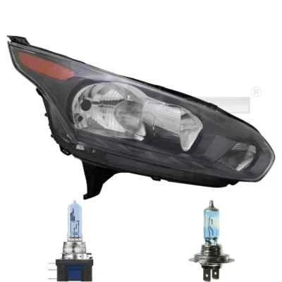 Scheinwerfer links Schwarz + Gelb H7/H15 für Ford Tourneo inkl. Osram Lampen - Bild 1 von 4