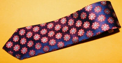 BLACK BROWN 1826 BLUE/RED/WHITE FLORAL TIE - TIES - NECK TIES - DESIGNER TIES. - Image 1 of 3