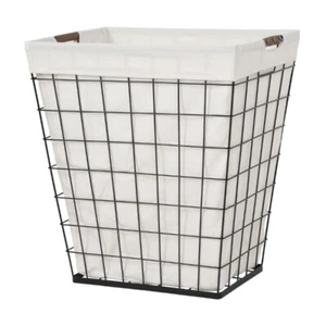 New Better Homes & Gardens 75L Rectangular Steel Wire Laundry Hamper - Picture 1 of 6