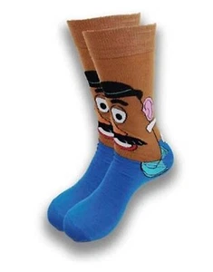 Calzini Crew Classico Gioco Cartoni Animati Personaggio Mr Potato Head Taglia Adulto - Foto 1 di 1