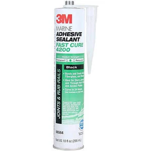 3M Black 4200 Marine Adhesive Sealant Fast Cure 10 ounces, 06564 - Picture 1 of 1