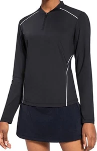 Baleaf Womens Black UPF 50+ Quick Dry Long Sleeve Tennis Golf Shirts Size L - Picture 1 of 4