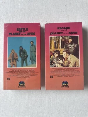 1985 PLANET Of APES  Lot 2 VHS TAPES SEALED SET!! Escape From BATTLE Play House - Image 1 of 4