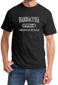 1964 Plymouth Barracuda American Muscle Car Color Design Tshirt NEW Free Ship - Picture 1 of 7