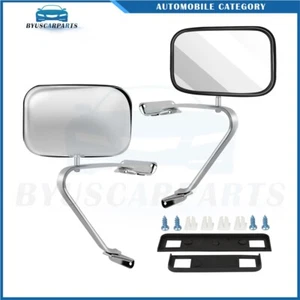 RH + LH Side Manual Fold Mirrors For 88-96 Ford F100-F450 Ranger Bronco Explorer - Picture 1 of 7