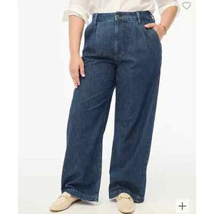 J. Crew Factory Pleated Trouser Jeans Soze 35P - Picture 1 of 8