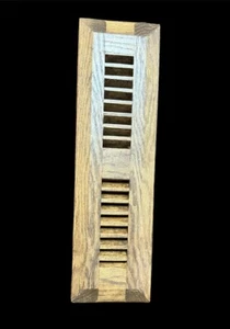 Homewood Wood Floor Vent Cover 13 3/4 X 4" out 11 7/8” x 2 3/16” in - Handmade - Picture 1 of 3