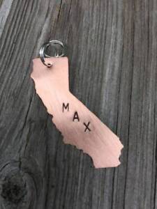 State of California | Dog Pet Name Custom Engraved Personalized Cute ID Tag