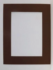 Brown 5x7 Picture Framing Mat Matte for 4x6 Photo Painting Art Crafts Watercolor - Picture 1 of 1
