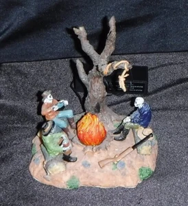 Lemax Spooky Town On The Lone Prairie Skeleton Cowboys - Bild 1 von 5