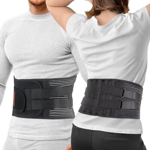 ORTONYX Lower Back Brace Lumbar Support Belt for Men and Women, Back pain Relief - Picture 1 of 7