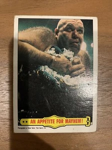 1985 Wrestling GEORGE The Animal STEELE #31 An Appetite For Mayhem! Card - Picture 1 of 1