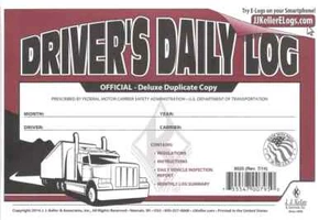 Lot of 4 JJ Keller 8525 Driver's Daily Log Book w/ Detailed DVIR 2-Ply Carbon - Picture 1 of 1