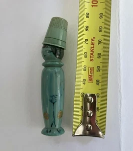Bakelite Antique Thimble Lady Sewing Caddy. Collectable Piece In Lovely Conditio - Picture 1 of 4