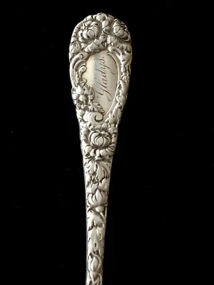 Antique SHREVE & Co Sterling Silver CHRYSANTHEMUM Teaspoon 5.75” - Image 1 of 4