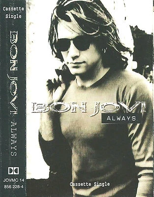 BON JOVI ALWAYS CASSETTE SINGLE 2TRACK Mercury 1994 Power Ballad Soft Rock - Image 1 of 4