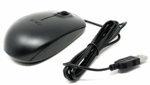 Dell MS116 Optical Black USB Scroll Wheel Mouse - Ambidextrous - Picture 1 of 5