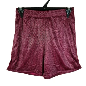 BNWT Girls Boys Sz 8 LW Reid Maroon Stretch Mesh Style School Sports Shorts - Picture 1 of 1