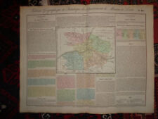 Carte et tableau géographique ... du Maine et Loire 1826