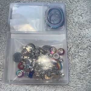 jewellery making items- beads, charms, gift bags, bracelets etc - Picture 1 of 3