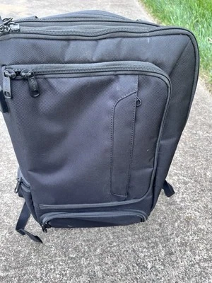 Mochila delgada profesional de viaje eBags para computadora portátil negra/naranja 18x12x6 pulgadas Foto 1 de 4