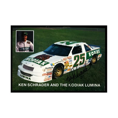 Ken Schrader Nascar Autographed Signed Kodiak Lumina Postcard (2) - Image 1 of 2
