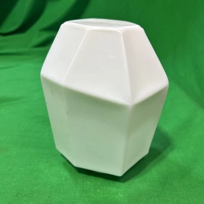 ARANDELA VINTAGE PORCELANA ART DÉCO MONTAGEM NA PAREDE LUZ VIDRO LEITOSO - Imagem 1 de 4