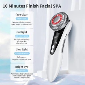 Masajeador de elevación de radiofrecuencia facial 5 en 1 antienvejecimiento LED terapia de fotones - Imagen 1 de 10