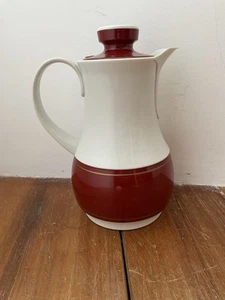 Jarra de café Thermos 570 vintage jarra ingerida Alemania Occidental jarra roja crema - Imagen 1 de 9