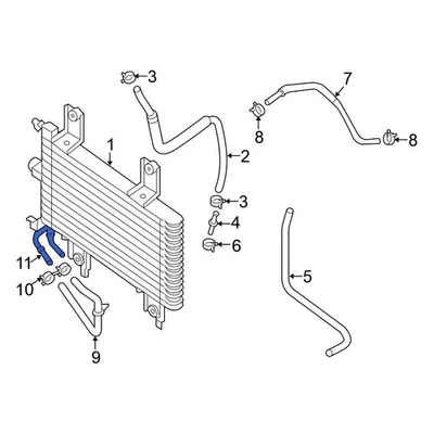For Nissan Frontier 05-19 Nissan Automatic Transmission Oil Cooler Hose Foto 1 de 4