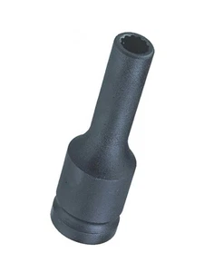 Genius Tools 1/2" Dr. 11mm Deep Thin Wall Impact Socket (12-Point) (CR-Mo) - ... - Picture 1 of 1