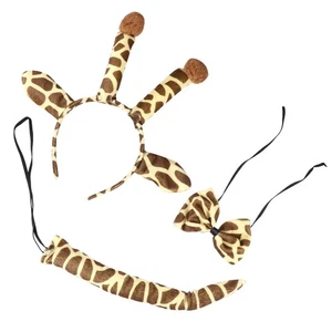 1 Set Costumi Decorativi Bambini Coda Resistente all'usura Costumi Adorabile Giraffa - Foto 1 di 12