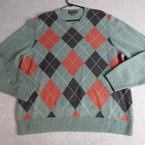 Brooks Brothers Pullover XL Grün Argyle Scottish Lambswool Preppy - Bild 1 von 7