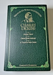 Charles Dickens Treasury - Hardcover Book Oliver Twist, Great Expectations 1982 - Bild 1 von 7