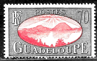 HICK GIRL-MINT FRENCH GUADELOUPE STAMP   SC#114  1940  SAINTS ROADSTEAD    L766 - Image 1 of 2