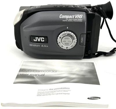 JVC GR-AX830U Compact VHS-C Camcorder w/ Manual - NO CHARGER - UNTESTED - Image 1 of 4
