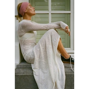 Maxi Vestido Free People Alas de Ángel Manga Larga Preppy Elástico Nuevo con Etiquetas Talla:L Ret$198 - Imagen 1 de 5