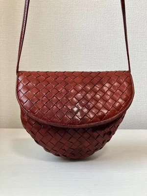 Bottega Veneta Intrecciato Crossbody Shoulder Bag | Authentic Brown Leather - Image 1 of 4