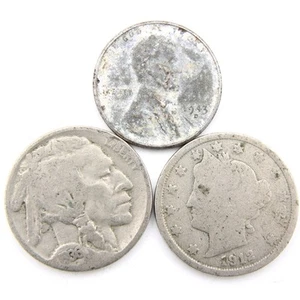 Cull Old Coins Lot - Actual Coins Shown - Assorted Vintage Coins CL21 - Picture 1 of 2