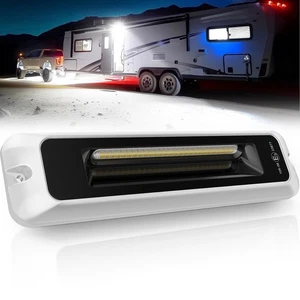 Luz de porche exterior para autocaravana de 8 pulgadas impermeable LED toldo utilitario exterior blanco 6000K - Imagen 1 de 7