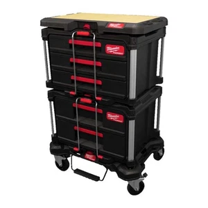 Milwaukee PACKOUT Rolling Drawer Bundle Drawers Trolley & Work Surface - Picture 1 of 1