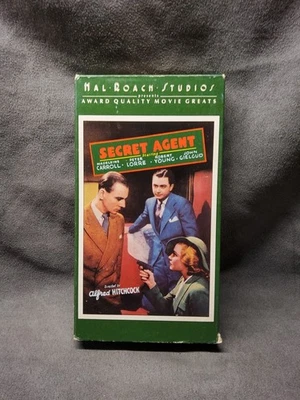 Alfred Hitchcock The Secret Agent VHS VCR Tape Movie NR Used - Image 1 of 4