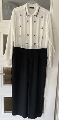 1.2.3.Paris Exklusiver Damen Glitzer Overall Jumpsuit Einteiler 40/42  2Farbig - Bild 1 von 4