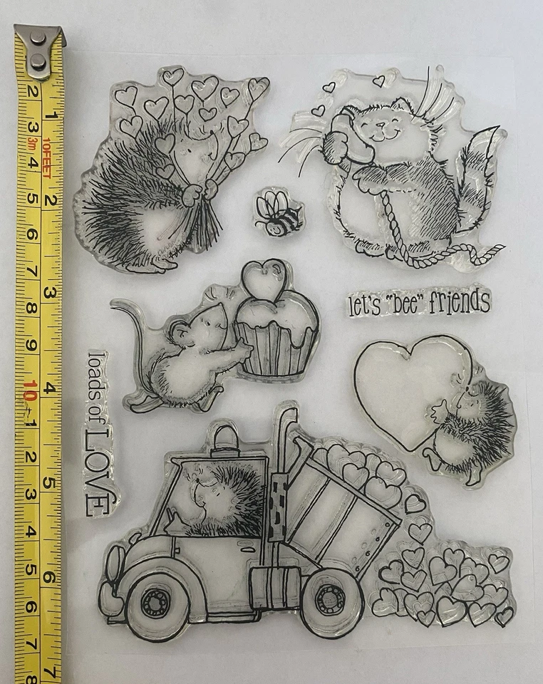 "Набор черных зажимных марок ""Loads Of Love"" пенни" - Изображение 1 из 1